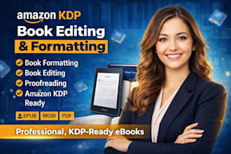 do ebook editing and professional formatting for KDP and KDP