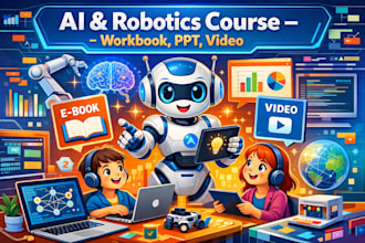 create artificial intelligence course robotics workbook ebook ppt video