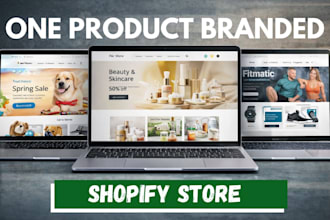 create a branded one product german shopify dropshipping store one product store