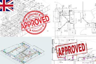 draw electrical plumbing drawing construction for permit approval