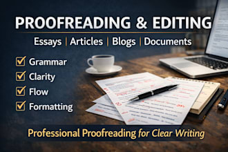 proofread and edit your blog posts or articles