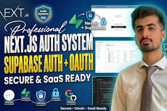 build a production ready nextjs auth system with authjs and supabase