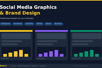 design social media graphics and flyers