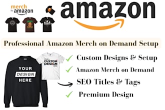 setup amazon merch on demand store with niche research