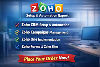 setup and automate zoho crm zoho campaigns zoho one zoho forms zoho site