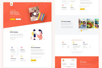 do lms website ui ux design, figma website design and website mockup