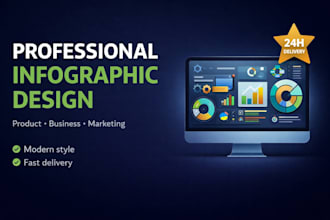 design modern infographic for presentation, business or marketing