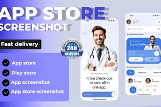 design awesome app screenshot for play store and app store