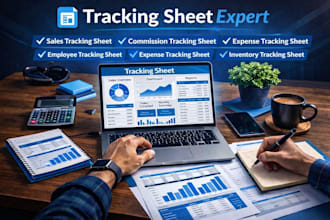 create a custom tracking sheet in excel or google sheets for sales, expenses