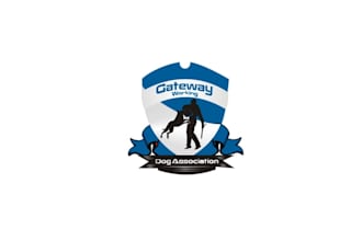 create a unique artwork logo for k9 protection training
