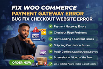 fix woo commerce payment gateway error bug fix checkout website error