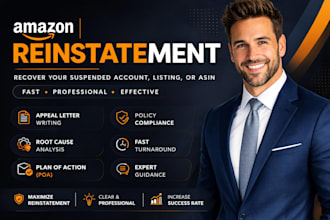 write a professional amazon suspension appeal and plan of action