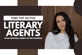 find you active literary agent, write synopsis, query letter for your book pitch