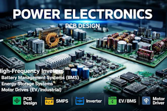 design high power pcb for smps, inverter, bms and motor drivers