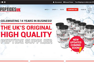 design peptide website supplement website research peptide website peptide store