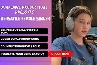 sing edm songs, edm vocal,recreate songs,music production,edm singer cover songs