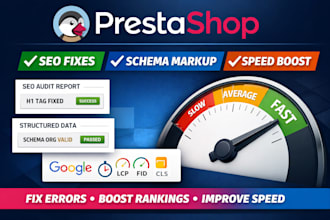 fix prestashop SEO issues schema org json ld and website speed