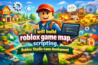 build roblox game map, scripting, roblox studio game development