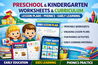 do early preschool curriculum kindergarten worksheet phonics lesson plan for kid