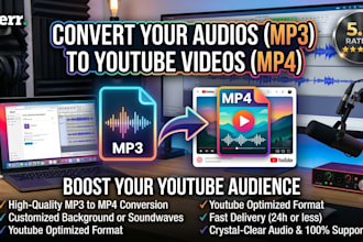 convert your mp3 to high quality mp4 video