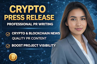 write a professional crypto news press release