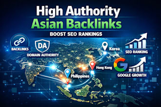 build singapore, hong kong, philippines and korea backlinks for high domain seo