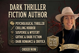 ghostwrite chilling psychological thriller, horror, or dark romance