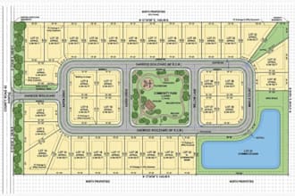 design 2d subdivision site plan, plot plan, lot layout in autocad