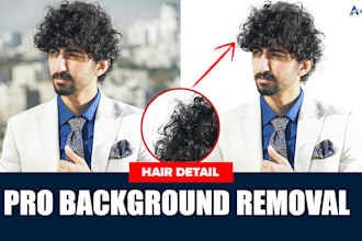 remove background with clipping path and hair masking