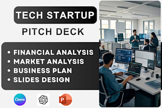 create investor ready tech startup pitch deck business plan for UK USA ca