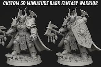 sculpt custom dnd 3d miniature tabletop miniature 3d printable sculpt rpg model