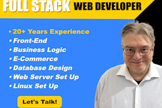 design, build, and maintain a custom website and database