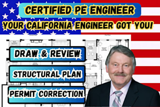 do california licensed engineer, full engineering permit construction permit
