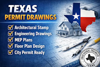 do texas stamp architectural engineering drawings mep floor plan for city permit