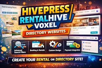 design hivepress rentalhive voxel theme directory website