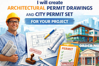 create architectural permit drawings and city permit set for your project