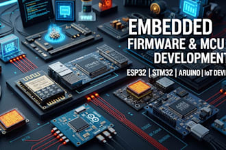 embedded firmware, mcu programming, rtos, and linux drivers for iot devices