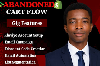 klaviyo abandoned cart shopify email flows  mailerlite gohighlevel automation