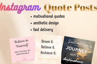 design motivational quote posts for instagram