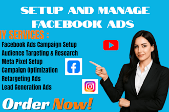 setup manage facebook advertising marketing campaign fb meta ads