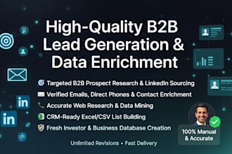create verified b2b lead generation and prospect email list building
