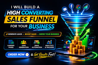 build a converting sales funnel,landing page,optin page gohighlevel landing page