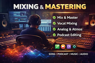 do professional mixing and mastering, mixing and mastering engineer in any genre