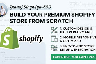 design a modern responsive shopify store