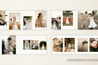 design and curate a custom photo album