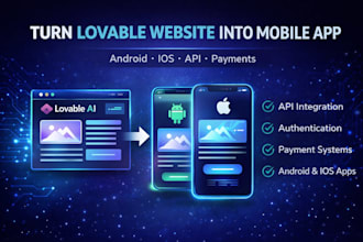 convert lovable ai website to android and ios mobile app