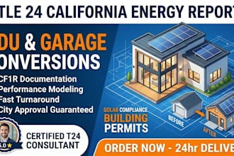 title 24 energy calculation report california adu garage conversion solar