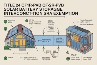 title 24 cf1r  pvb cf2r pvb solar battery storage interconnection sra exemption