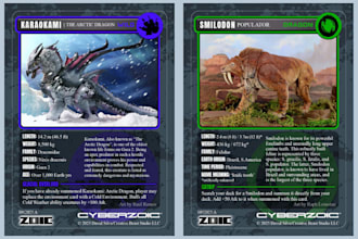 design custom trading cards, creatures, sports trading cards, collectible cards