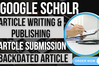 write and publish research article in google scholar indexed journal